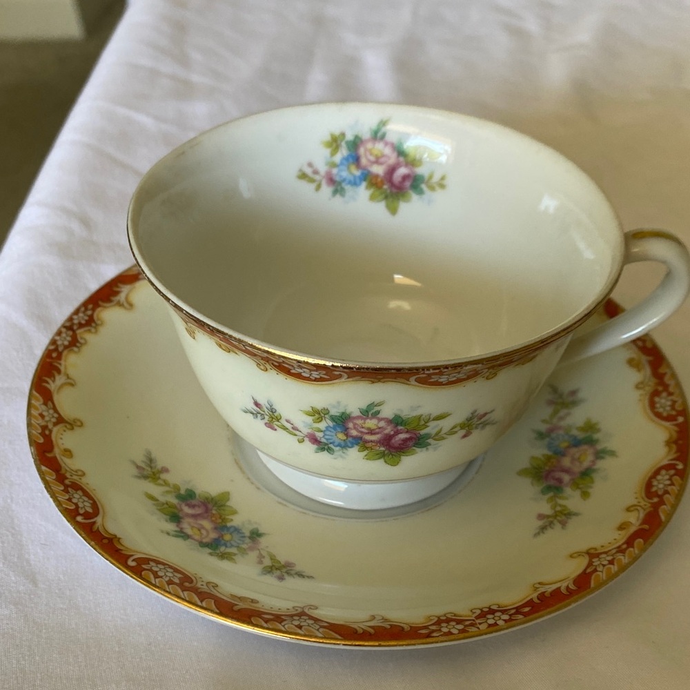 Vintage Noritake M Japan Coffee Cup & Saucer